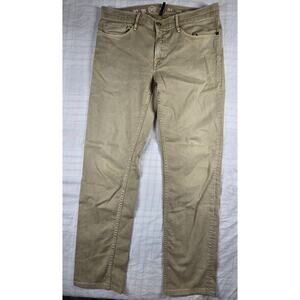 Earnest Sewn Mens Jeans Fulton Straight Tan Fade Wash 32 x 31
